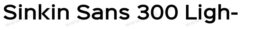 Sinkin Sans 300 Ligh字体转换